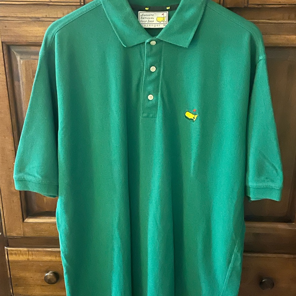 Augusta National Golf Shop Slazenger Teal Polo Shirt Size Xl